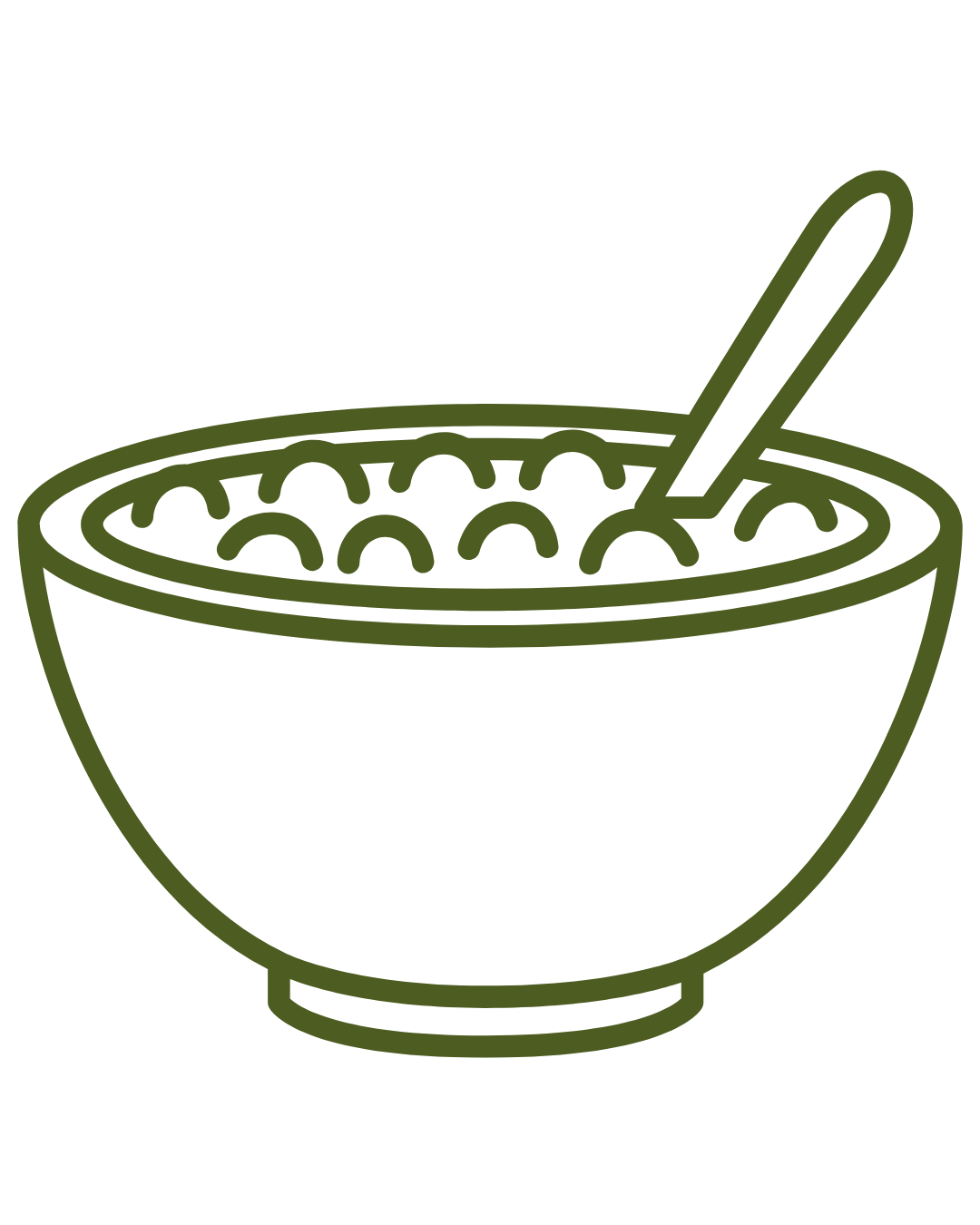 a drawing image of a bowl