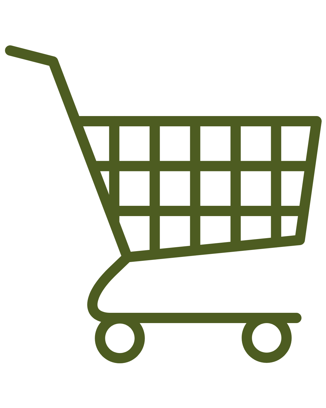 a drawing image of a shopping cart